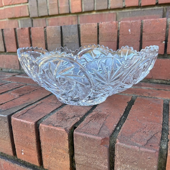 American Cut Eleanor Vtg Oval Serving Bowl